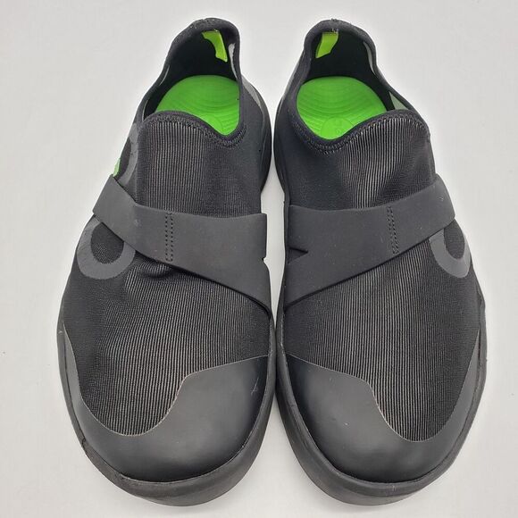 Oofos OOmg Low Shoes Mens Size 10 Black Green Recovery Slip On Comfort Walking - Picture 3 of 13